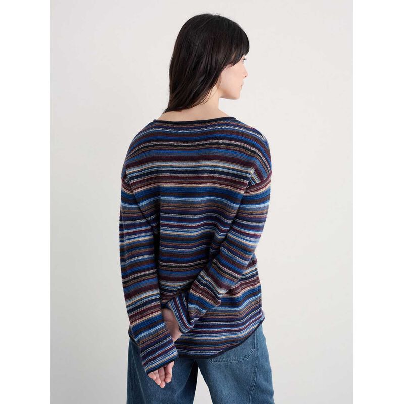 Seasalt Cornwall Fruity Jumper II Ripple Marks Jetty Multi image number 1